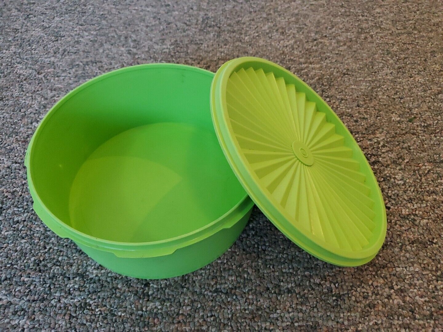 Vintage Tupperware Apple Green Container