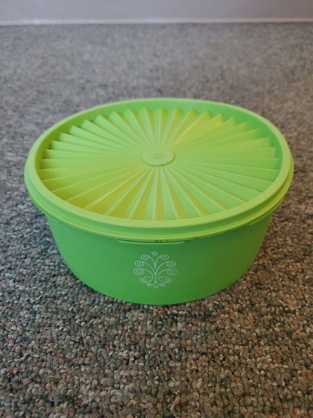 Vintage Tupperware Apple Green Container